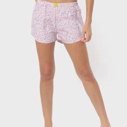 Bewakoof Pink Floral Print Shorts-picture-30