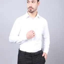 Cantabil White Regular Fit Shirt-image-62