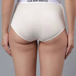 La Intimo Cream Comfort Fit Panties image 2