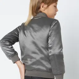 GAS Kids Grey Regular Fit Full Sleeves Jacket image 2