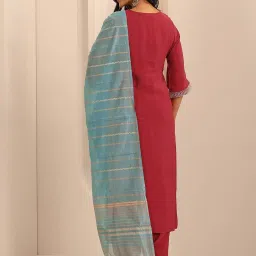 gerua by libas Libas Red Printed Kurta Sets image 2