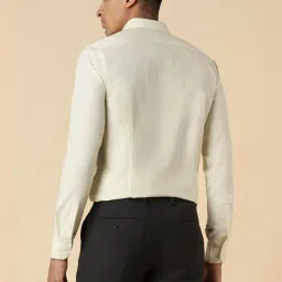 Allen Solly Yellow Cotton Slim Fit Checks Shirt image 2