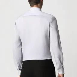 Van Heusen Grey Cotton Regular Fit Texture Shirt image 2