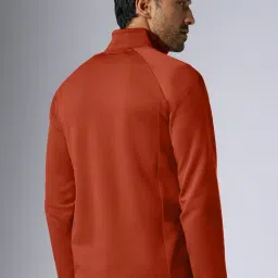 XYXX Auburn Red Regular Fit Solid Sweatshirt image 2