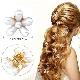 Axpro Women Set of 6 Pearls Claw Clip image 3