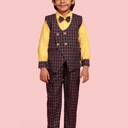 Aj DEZInES Boys Checked Suit Set image 1