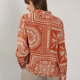 Vero Moda Umber Printed Casual Shirt image 2