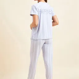Sweet Dreams Blue Striped T-Shirt Joggers Set image 2