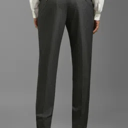 Louis Philippe Grey Slim Fit Trousers image 2