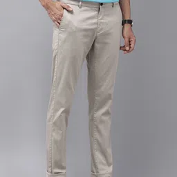 Arrow Sport Men Micro Ditsy Printed Slim Fit Low-Rise Trousers image 5