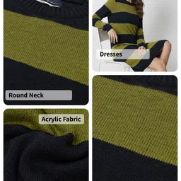 Mast & Harbour Colourblocked Striped Sheath Dress image 4