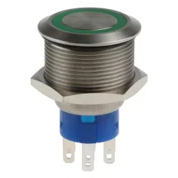 RS PRO Illuminated Push Button Switch Panel Mount 22.2 mm DPDT Green LED 250 V AC, 1759254 image 4