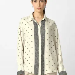 Van Heusen Beige Polyester Printed Shirt-picture-33