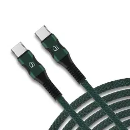 Neopack Duraflex 60W Type C to C Unbreakable Nylon Braided Charing Cable, 480Mbps Speed Data Cable for Apple iPhone 15, iPad, Samsung Galaxy, Tablets, Laptops (1.5 Mtr, Green)-image-4