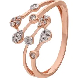 Malabar Gold and Diamonds 18k (750) BIS Hallmark Rose Gold Ring for Women-picture-192