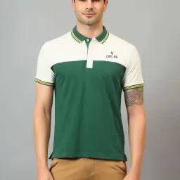 Cantabil Green Regular Fit Polo T-Shirt-image-28