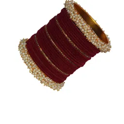 VICONO Set Of 2 Stone Studded & Beads Bangles image 3