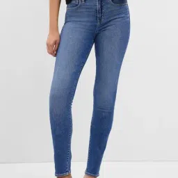 GAP Blue Cotton Solid Jeans-picture-32