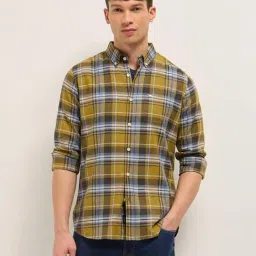 The Bear House Multi-Color Cotton Checked Regular Fit Shirt-picture-21