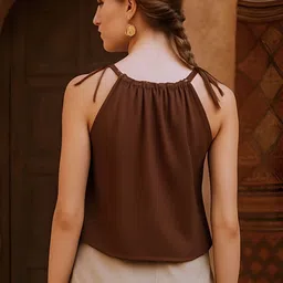 don't be basic Halter Neck Top image 3