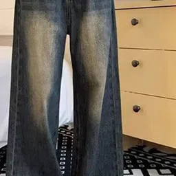 StyleCast Men Wide Leg High-Rise Heavy Fade Jeans image 2