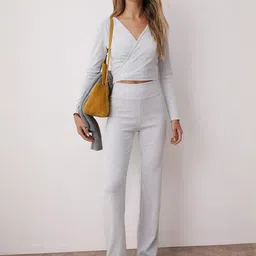 Trendyol V-Neck Long Sleeves Top With Trouser-picture-21
