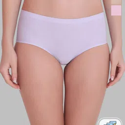 PLUMBURY Pack Of 3 Seamless Hipster Briefs-picture-0