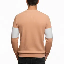Try This Colourblocked Long Sleeves Polo Collar Cotton T-shirt image 2