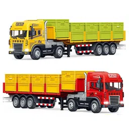 Magicwand 1:24 Scale Die-Cast Crates Trailer Truck with Openable Doors Working Lights Pack of 1-image-59