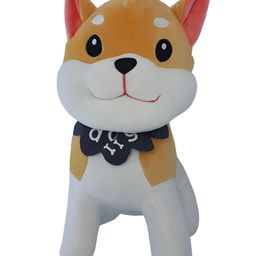 Tickles Dog Soft Stuffed Plush Animal Toy for Kids Boys & Girls Birthday Gift (Size: 20 cm Color: White & Brown)-picture-38