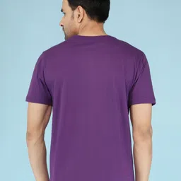 NOBLE HUSTLE Men Graphic Printed Round Neck Cotton T-shirt image 3