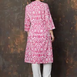 Melange by Lifestyle Women's Pink Kurta image 2