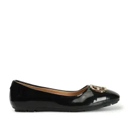 Elle Women's Black Flat Ballets image 2