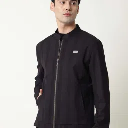 Rare Rabbit Maroon Regular Fit Stripes Jacket image 2