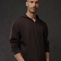 Rare Rabbit Maroon Regular Fit Solid Sweatshirt image 2