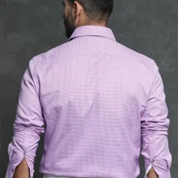 Rare Rabbit Pink Tailored Fit Checks Shirt image 2