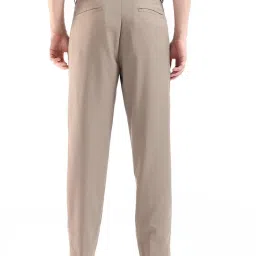 Rare Rabbit Beige Relaxed Fit Solid Trousers image 2