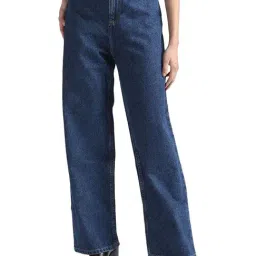 Calvin Klein Regular Denim Medium Lightly Washed High Rise Jeans-image-66