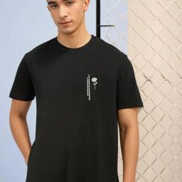 Vimal Jonney Black Loose Fit Graphic T-Shirt-picture-32