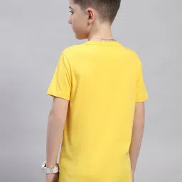 Monte Carlo Kids Yellow Printed T-Shirt image 2