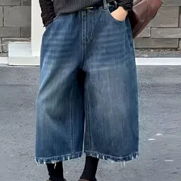 LULU & SKY Girls Wide Leg Mid-Rise Light Fade Stretchable Jeans-picture-48