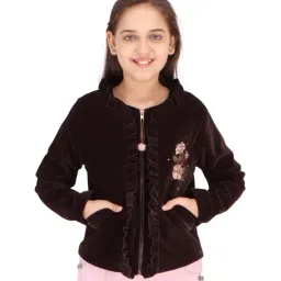 Cutecumber Kids Brown Regular Fit Jacket-image-15