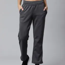 ALCIS Dark Grey Slim Fit Track Pants-image-30