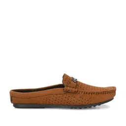 El Paso Men's Tan Mule Shoes-picture-19