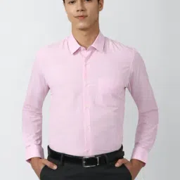 Peter England Pink Slim Fit Shirt-picture-10