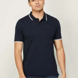 Fame Forever by Lifestyle Navy Regular Fit Polo T-Shirt-picture-15