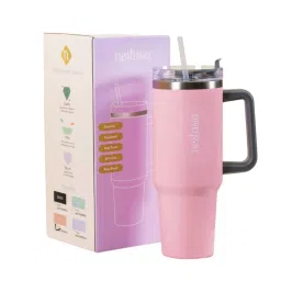 Nestasia Tall Insulated Travel Water Bottle Leakproof Pink 1200ml image 2