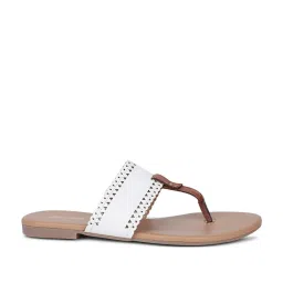 Bata Women's BLAKE White Thong Sandals image 2