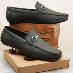 Thivim Men Leather Formal Loafers-picture-13