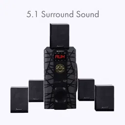 Zebronics 65 W Black Wireless 5.1 Multimedia Speaker, ZEB-BT6590RUCF image 3